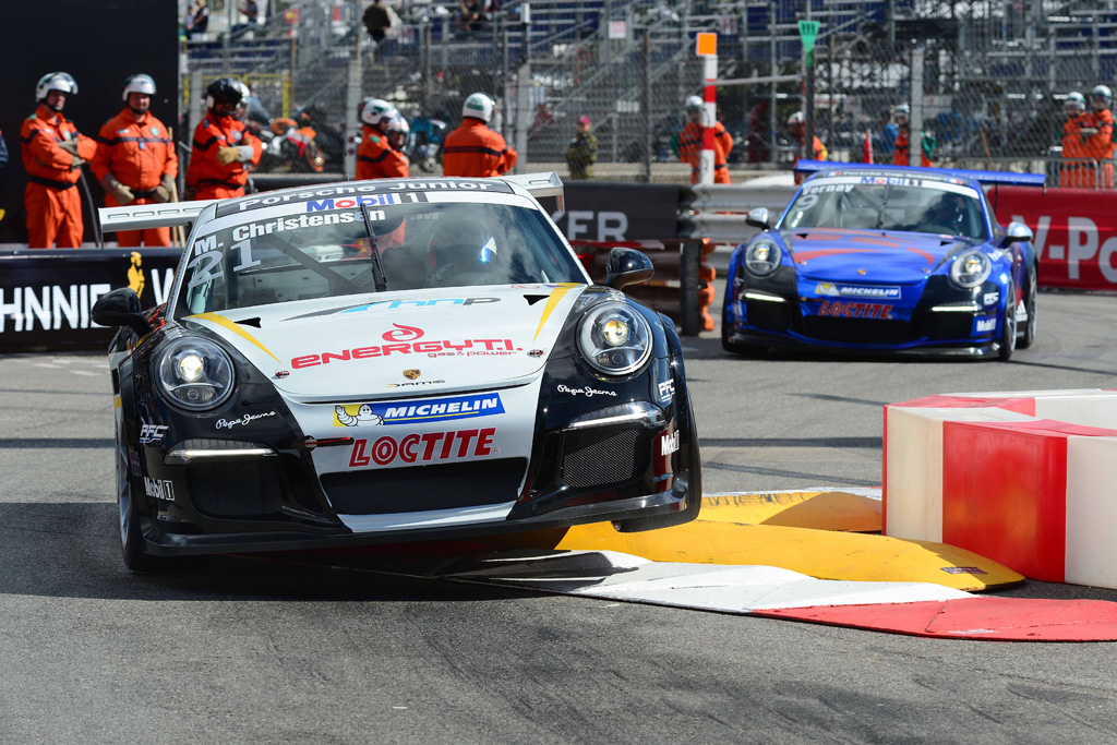 Aggressiv konkurrent kostede alle chancer for Michael Christensen.
(Foto: Grand Prix Photo)